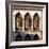 Venice - Architectural Detail of Ogee Windows with Shutters and Balconies-Mike Burton-Framed Photographic Print