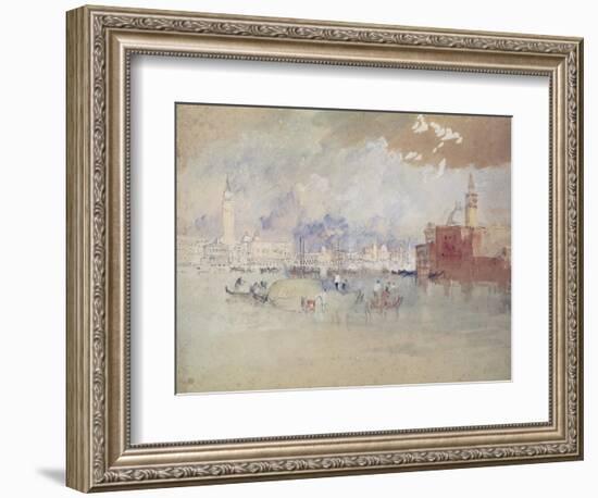 Venice, as Seen from the Lagoon-J. M. W. Turner-Framed Giclee Print