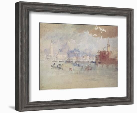 Venice, as Seen from the Lagoon-J. M. W. Turner-Framed Giclee Print