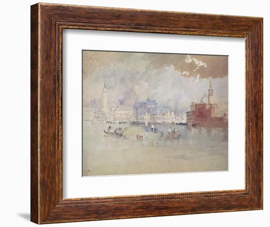 Venice, as Seen from the Lagoon-J. M. W. Turner-Framed Giclee Print