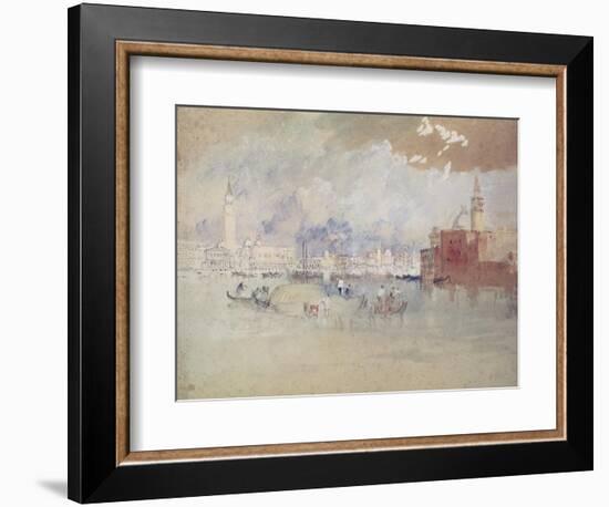 Venice, as Seen from the Lagoon-J. M. W. Turner-Framed Giclee Print