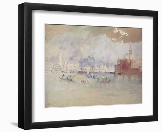 Venice, as Seen from the Lagoon-J. M. W. Turner-Framed Giclee Print