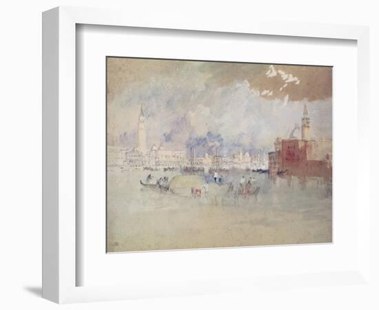 Venice, as Seen from the Lagoon-J. M. W. Turner-Framed Giclee Print