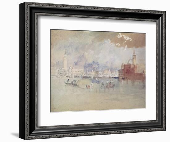 Venice, as Seen from the Lagoon-J. M. W. Turner-Framed Giclee Print