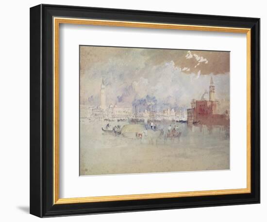 Venice, as Seen from the Lagoon-J. M. W. Turner-Framed Giclee Print