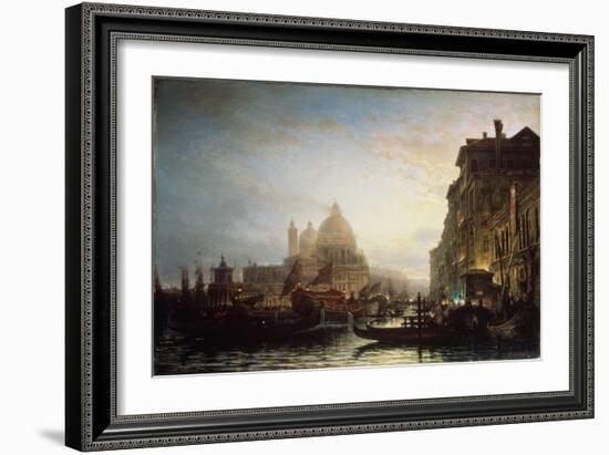 Venice at Night, 1856-Alexei Petrovich Bogolyubov-Framed Giclee Print