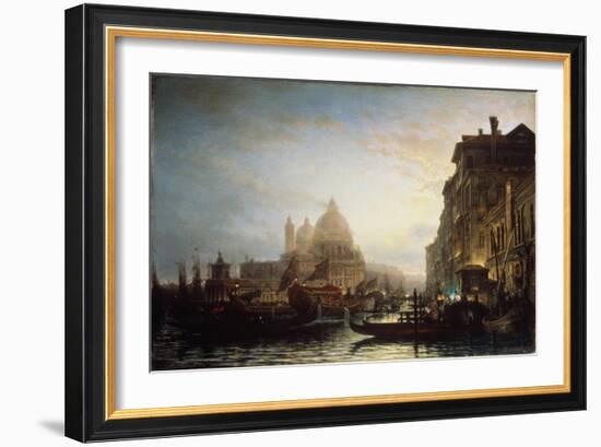 Venice at Night, 1856-Alexei Petrovich Bogolyubov-Framed Giclee Print