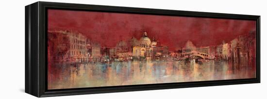 Venice at Night-Kemp-Framed Stretched Canvas