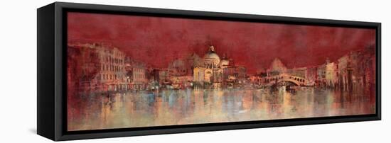 Venice at Night-Kemp-Framed Stretched Canvas