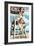 Venice Beach, California - Lifeguard Pinup-Lantern Press-Framed Art Print