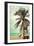 Venice Beach, California - Lifeguard Shack and Palm-Lantern Press-Framed Premium Giclee Print
