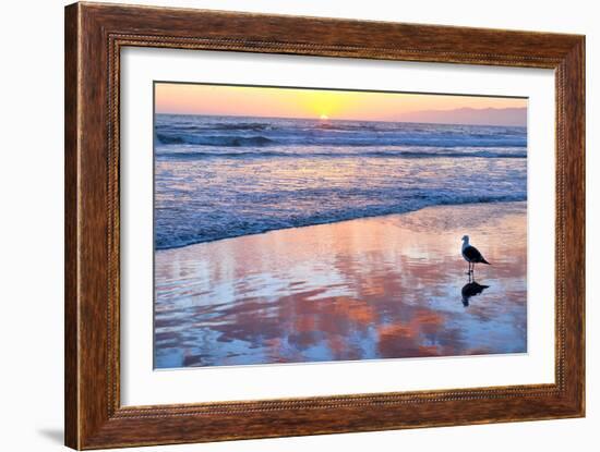 Venice Beach Sunset-Lori Hutchison-Framed Photographic Print