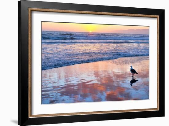 Venice Beach Sunset-Lori Hutchison-Framed Photographic Print