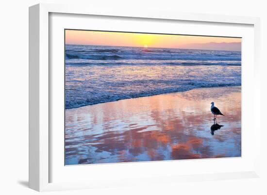 Venice Beach Sunset-Lori Hutchison-Framed Photographic Print