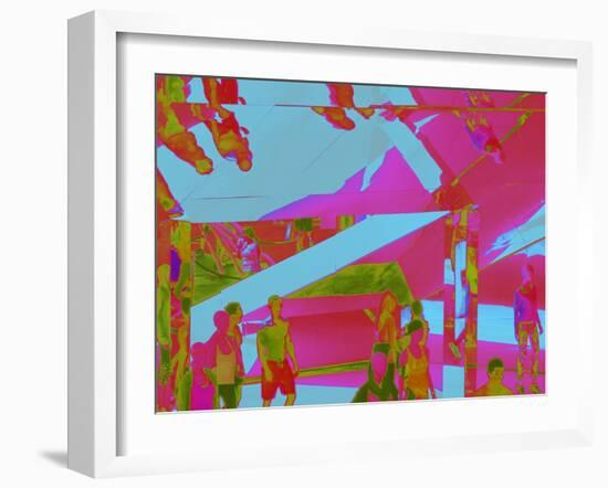 Venice Beach Upside-Down, 2014-Peter McClure-Framed Giclee Print