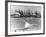 Venice Beach View of Oil Derricks-null-Framed Photo