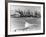 Venice Beach View of Oil Derricks-null-Framed Photo