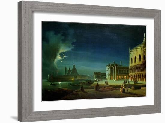 Venice by Moonlight-Ippolito Caffi-Framed Giclee Print