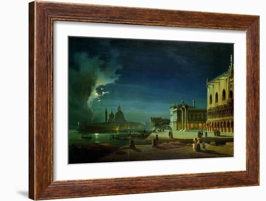 Venice by Moonlight-Ippolito Caffi-Framed Giclee Print