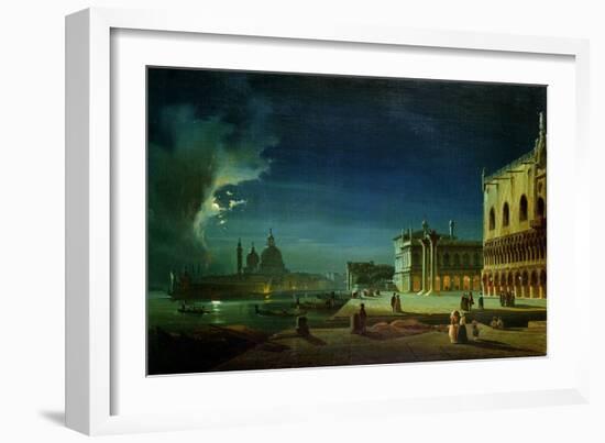 Venice by Moonlight-Ippolito Caffi-Framed Giclee Print