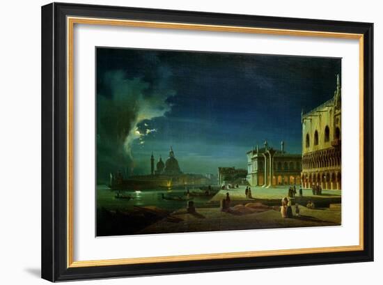 Venice by Moonlight-Ippolito Caffi-Framed Giclee Print