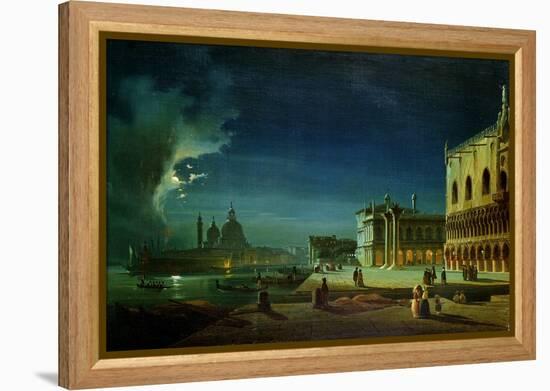Venice by Moonlight-Ippolito Caffi-Framed Premier Image Canvas
