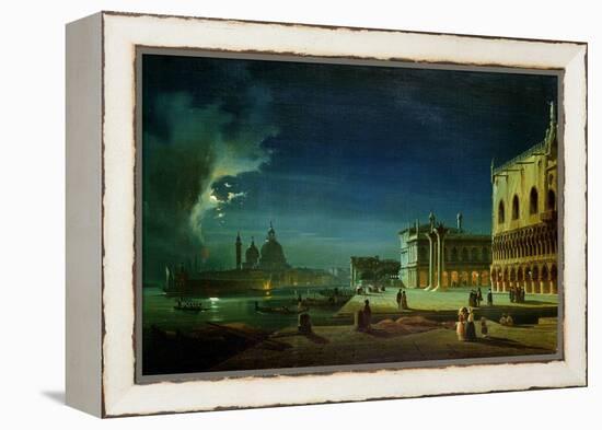 Venice by Moonlight-Ippolito Caffi-Framed Premier Image Canvas