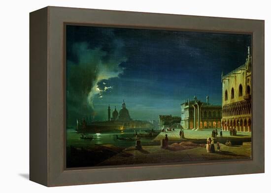 Venice by Moonlight-Ippolito Caffi-Framed Premier Image Canvas