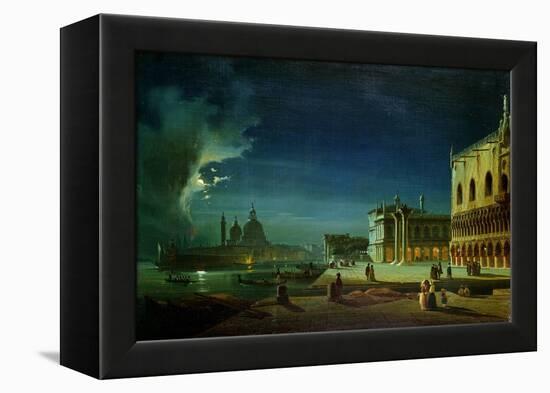 Venice by Moonlight-Ippolito Caffi-Framed Premier Image Canvas