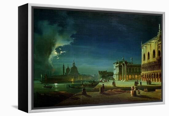 Venice by Moonlight-Ippolito Caffi-Framed Premier Image Canvas