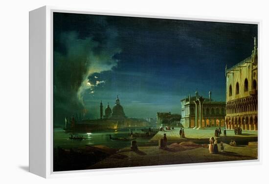 Venice by Moonlight-Ippolito Caffi-Framed Premier Image Canvas