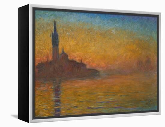 Venice by Twilight, 1908-Claude Monet-Framed Premier Image Canvas