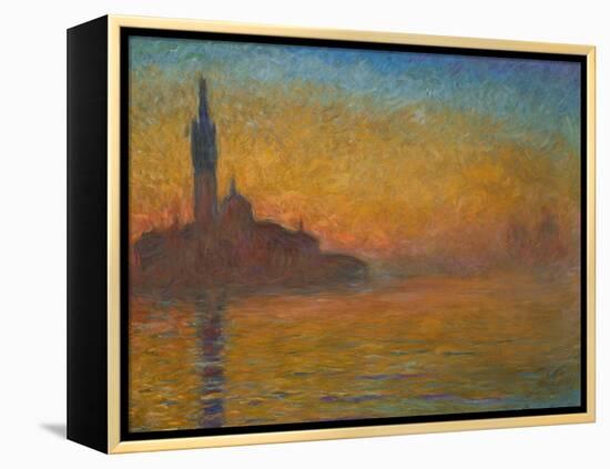 Venice by Twilight, 1908-Claude Monet-Framed Premier Image Canvas