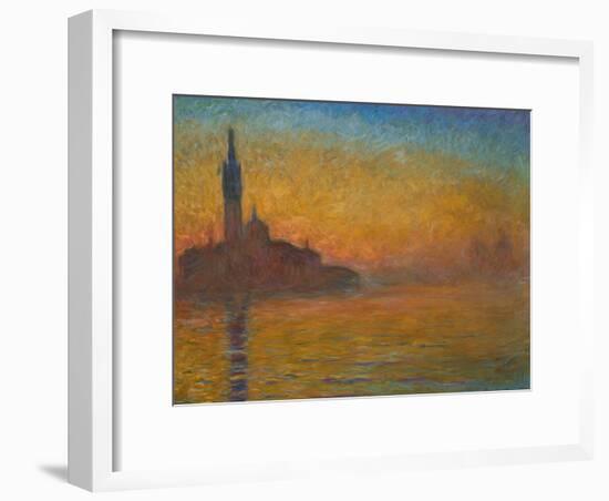 Venice by Twilight, 1908-Claude Monet-Framed Premium Giclee Print