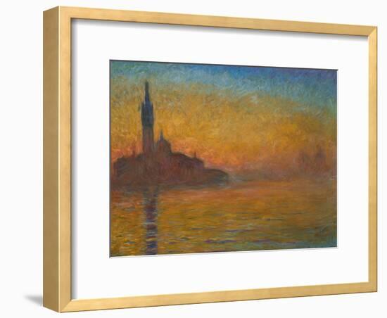 Venice by Twilight, 1908-Claude Monet-Framed Premium Giclee Print