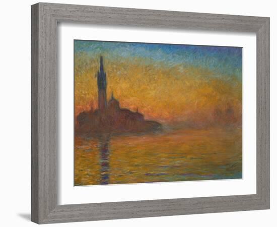 Venice by Twilight, 1908-Claude Monet-Framed Giclee Print