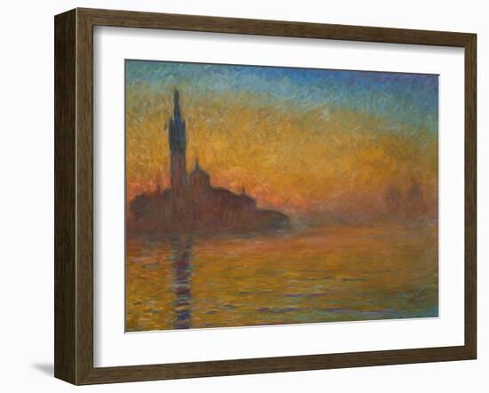 Venice by Twilight, 1908-Claude Monet-Framed Giclee Print