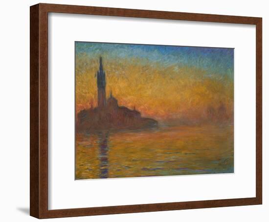 Venice by Twilight, 1908-Claude Monet-Framed Giclee Print