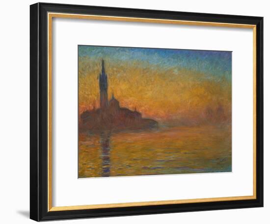 Venice by Twilight, 1908-Claude Monet-Framed Giclee Print