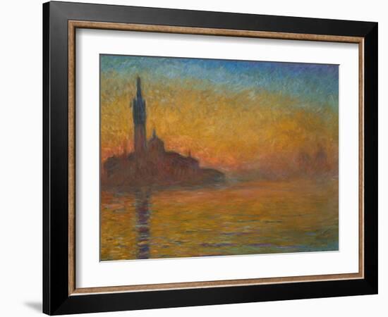 Venice by Twilight, 1908-Claude Monet-Framed Giclee Print