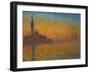 Venice by Twilight, 1908-Claude Monet-Framed Giclee Print