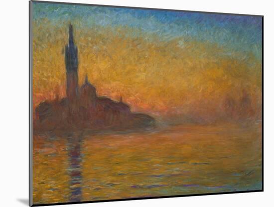 Venice by Twilight, 1908-Claude Monet-Mounted Giclee Print