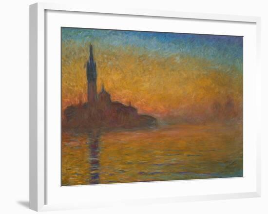 Venice by Twilight, 1908-Claude Monet-Framed Giclee Print