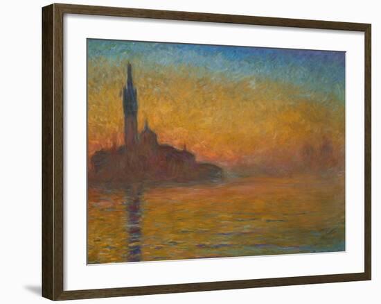 Venice by Twilight, 1908-Claude Monet-Framed Giclee Print