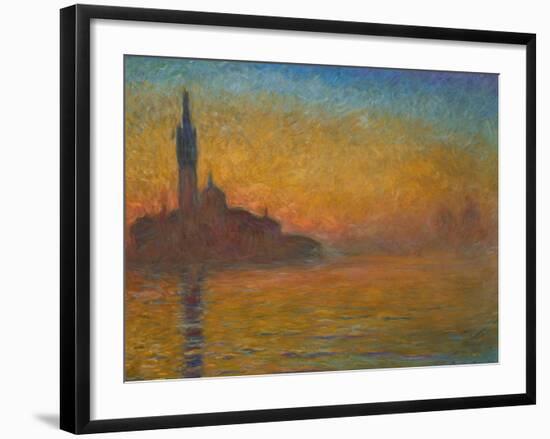 Venice by Twilight, 1908-Claude Monet-Framed Giclee Print