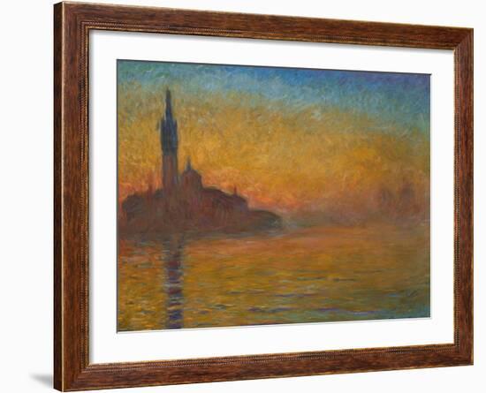 Venice by Twilight, 1908-Claude Monet-Framed Giclee Print