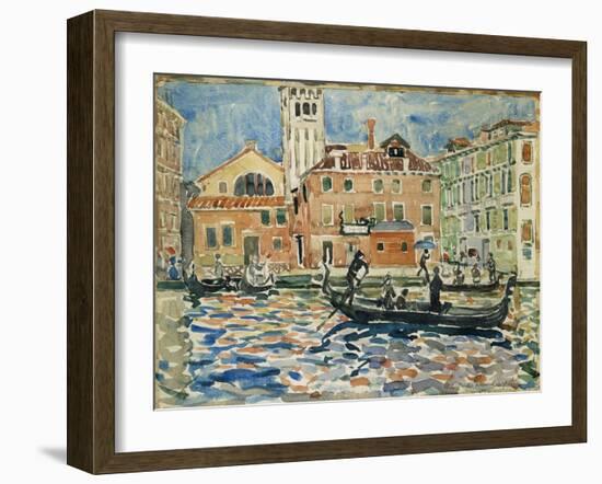 Venice, c.1909-Maurice Brazil Prendergast-Framed Giclee Print