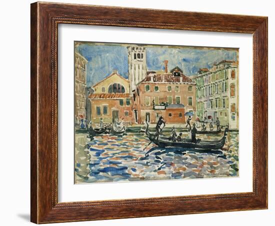 Venice, c.1909-Maurice Brazil Prendergast-Framed Giclee Print