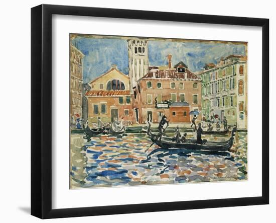 Venice, c.1909-Maurice Brazil Prendergast-Framed Giclee Print