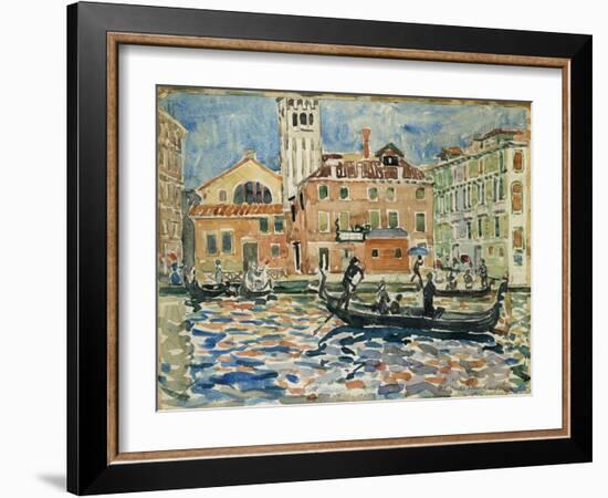 Venice, c.1909-Maurice Brazil Prendergast-Framed Giclee Print